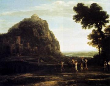 View of Delphi Artwork by Claude Lorrain