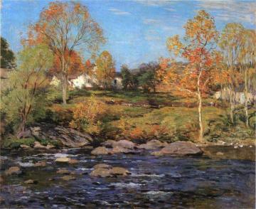 October Morning No. 1 Artwork by Willard Leroy Metcalf