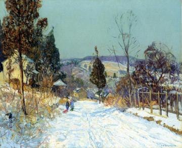 The Road to Pleasantville Artwork by Edward Willis Redfield