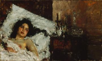 Resting Artwork by Antonio Mancini