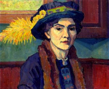 The Feathered Hat Artwork by Robert Bevan