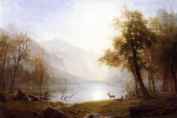 Valley in Kings Canyon Artwork by Albert Bierstadt