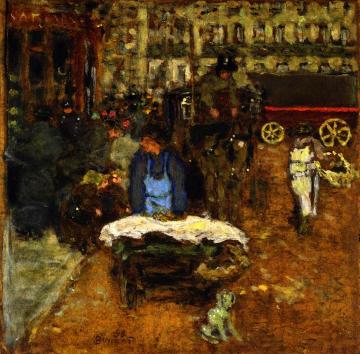 On the Boulevard Artwork by Pierre Bonnard