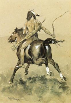 Going to the Buffalo Hunt Artwork by Frederic Remington
