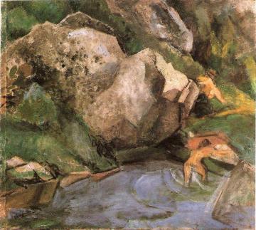 Bathing In The Pond Artwork by Daniel Vazquez Diaz