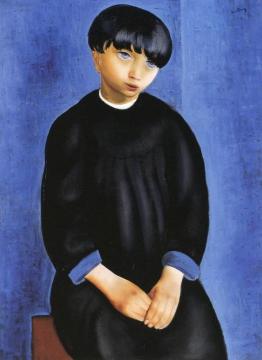 Portrait of a Child Artwork by Moise Kisling