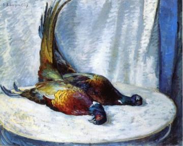 Two Pheasants Artwork by Henri Lebasque