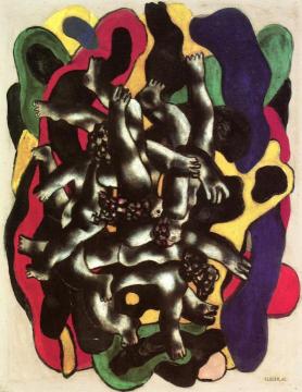Study for Divers Artwork by Fernand Léger