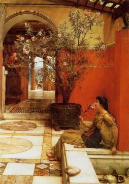 An Oleander Artwork by Sir Lawrence Alma Tadema