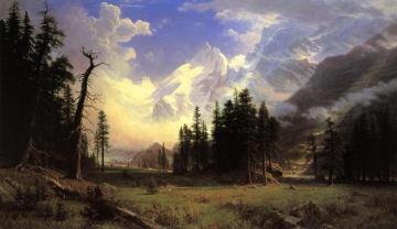 The Morteratsch Glacier, Upper Engadine Valley, Pontresina Artwork by Albert Bierstadt