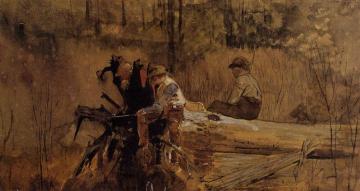 Waiting for a Bite Artwork by Winslow Homer