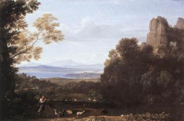 Landscape with Apollo and Mercury Artwork by Claude Lorrain