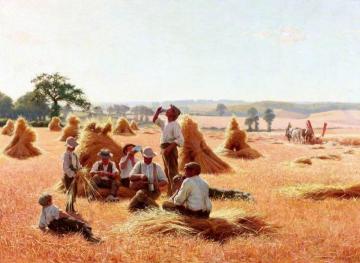 Harvesters Resting Artwork by Thomas Frederick Mason Sheard