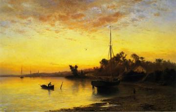 By The Seaside, New Jersey Shore Artwork by Francis Augustus Silva