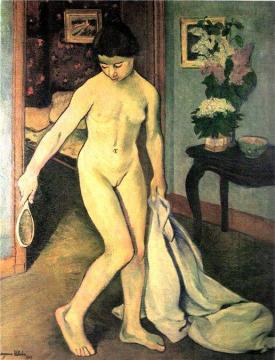 Nude At The Mirror Artwork by Suzanne Valadon