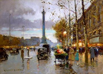 Place de la Bastille Artwork by Edouard Léon Cortes