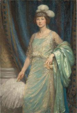 Portrait Of Mrs. Norman Holbrook Artwork by Sir Francis Bernard Dicksee