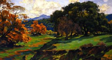 Autumn And Oaks Artwork by William Wendt