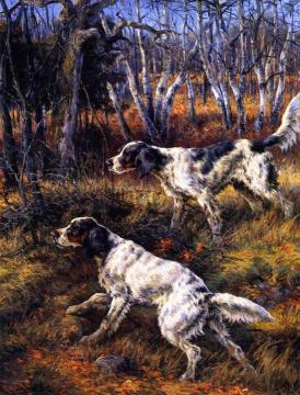 Two Setters Artwork by Edmund Henry Osthaus