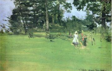 Figure On A Lawn Artwork by Walter Richard Sickert