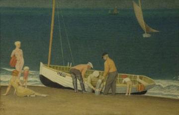 The Return Of The Fishermen Artwork by Joseph Edward Southall