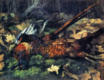Pheasants Artwork by Wilhelm Trübner