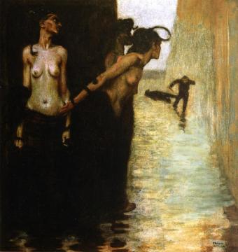 The Murderer Artwork by Franz von Stuck