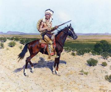 On The Firing Line Artwork by Henry F. Farny