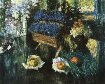 Flowers And Fruit On The Piano Artwork by Igor Grabar