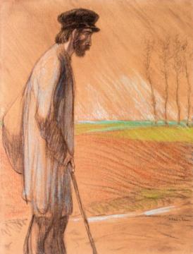 Standing Man Artwork by Theophile-Alexandre Steinlen