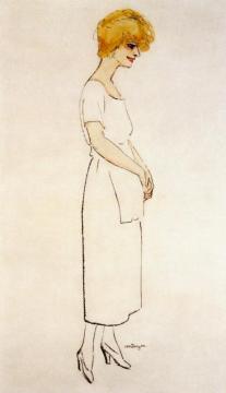 Portrait Of A Woman In Profile Artwork by Kees Van Dongen