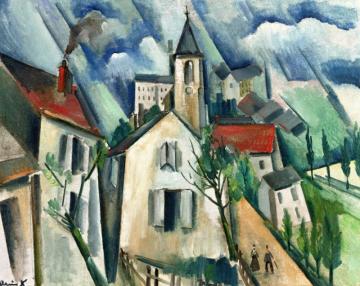 Cezannian Landscape Artwork by Maurice De Vlaminck