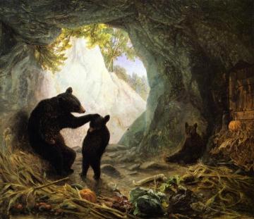 Bear And Cubs Artwork by William Holbrook Beard