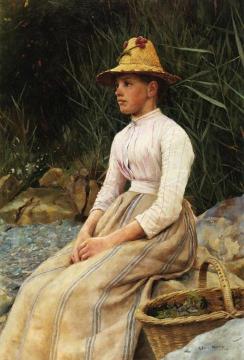 The Mussel Gatherer Artwork by Edwin Harris