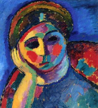 The Thinking Woman Artwork by Alexej Jawlensky