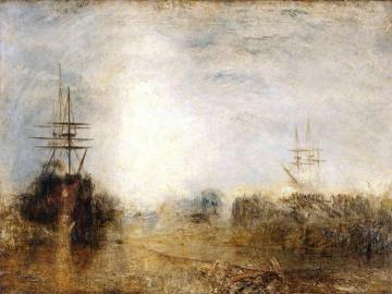 Whalers (Boiling Blubber) Entangled in Flaw Ice Artwork by Joseph Mallord William Turner