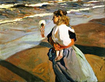 The Grandson Artwork by Joaquin Sorolla y Bastida
