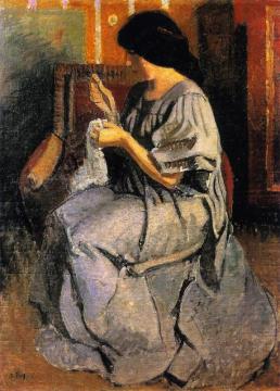 Portrait Of The Artist's Wife Artwork by Jean Puy