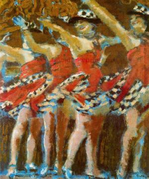 The Plaze Tiller Girls Artwork by Walter Richard Sickert