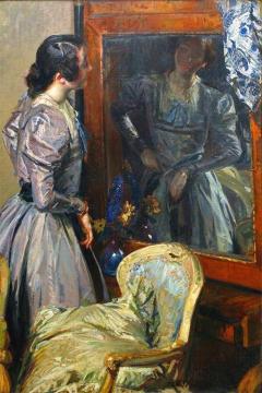 In The Mirror Artwork by Jacques Emile Blanche