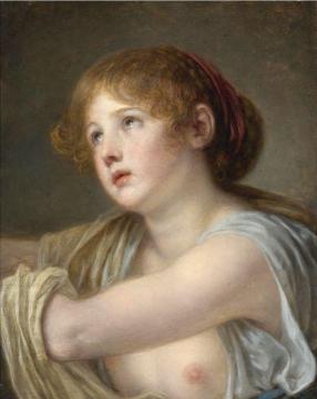 Bust Of A Young Woman Artwork by Jean-Baptiste Greuze