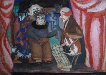 Eccentric Musicians Artwork by Boris Grigoriev