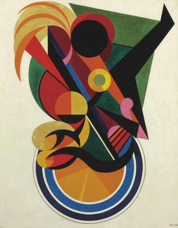 Composition (inspired By Dance) Artwork by Auguste Herbin