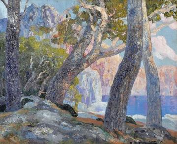 Trees In Mallorca Artwork by Hermen Anglada Camarasa