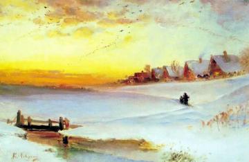 Winter Landscape Artwork by Alexei Kondratevich Savrasov