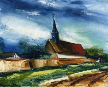 The Village Green Artwork by Maurice De Vlaminck
