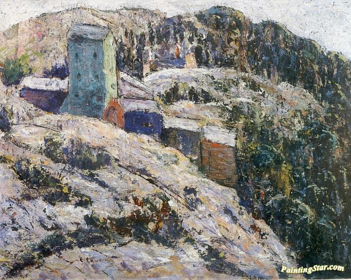 Abandoned Mine, Cripple Creek Artwork by Ernest Lawson