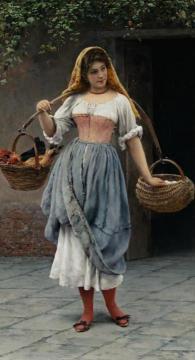 Which Came First Artwork by Eugen Von Blaas