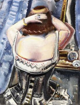 Woman with Mirror Artwork by Paul Kleinschmidt