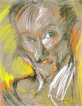 Portrait of Marceli Staroniewicz Artwork by Stanislaw Ignacy Witkiewicz